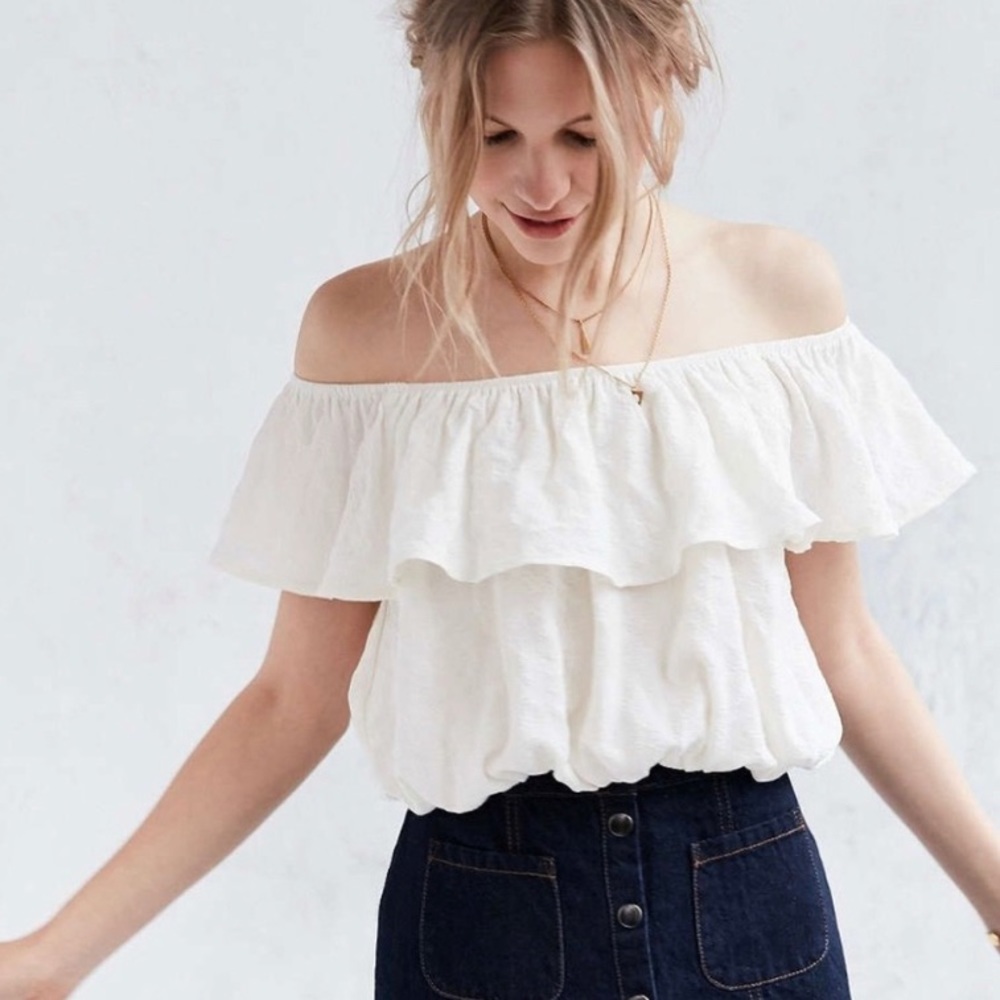 Urban Outfitters Off-the-Shoulder ruffle top